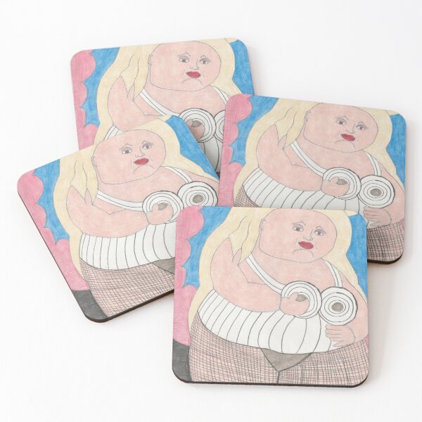 Item preview, Madonna Ciccone in the Style of Fernando Botero designed and sold by ErinORiordan.