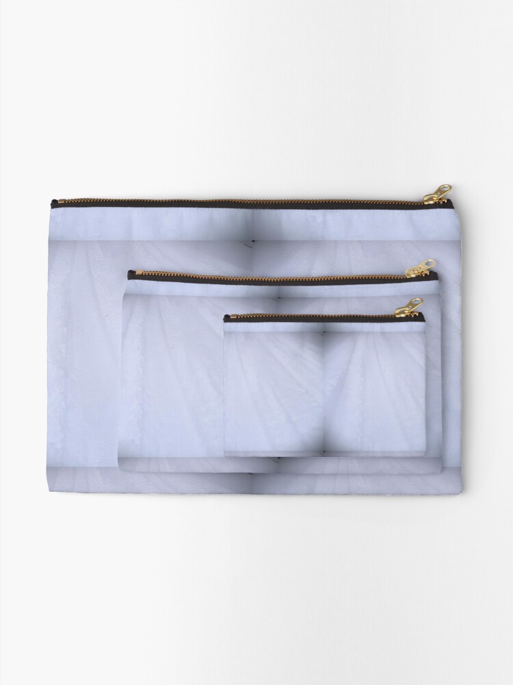 Thumbnail 2 of 4, Zipper Pouch, Stillness Gifts Go to Work in the Snow - snow wall art, snow photo tire tracks designed and sold by stillnessgifts.