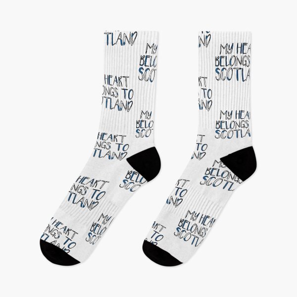 Item preview, MY HEART BELONGS TO SCOTLAND, Scottish Flag Text Slogan designed and sold by MacPean.