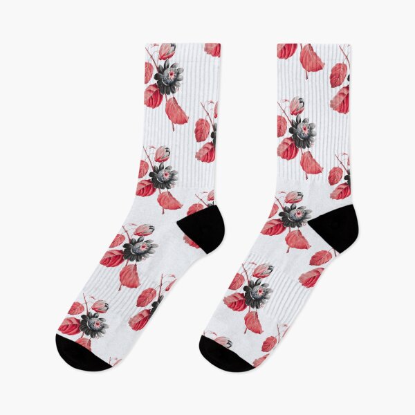 Item preview, Passiflore Ailee Flower, Alternative Illustration - Black and Red Rose designed and sold by DaphneKstudio .