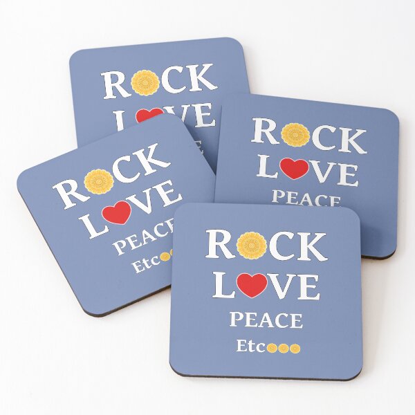 Item preview, "Rock, Love, Peace, Etc..." with yellow flower designed and sold by LV-creator.