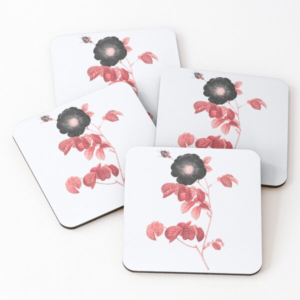 Item preview, Simple Flowered French Rose Flower, Alternative Illustration - Black and Red Rose designed and sold by DaphneKstudio .