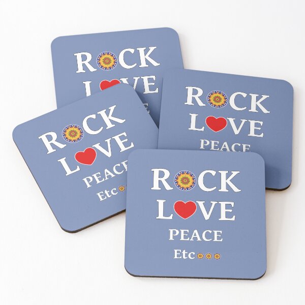 Item preview, "Rock, Love, Peace, Etc..." with red yellow and blue flower designed and sold by LV-creator.