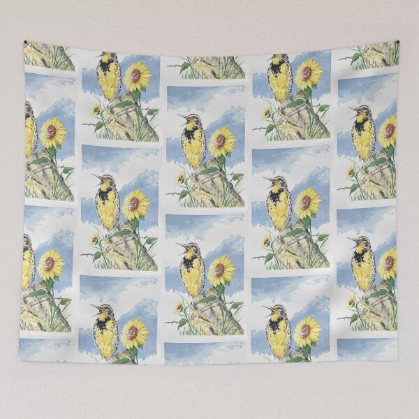 Item preview, Meadowlark & Sunflowers designed and sold by BreonBliss.