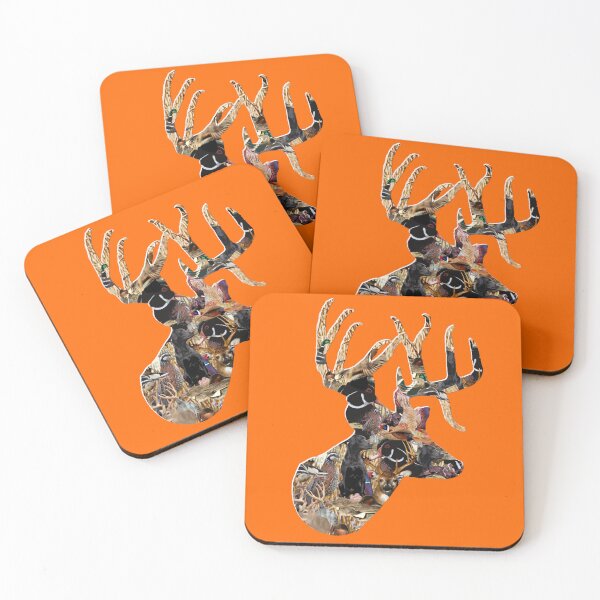 Item preview, Deer Hunting, Whitetail Buck, Wildlife Collage Design for Deer and Bird Hunters designed and sold by LifeCrush.