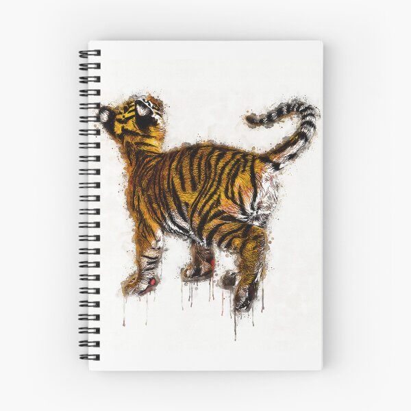 Item preview, Little Tiger Cub Watercolor Portrait, Cute Little Tiger Cub Watercolor Art, Adorable Little Tiger Cub Watercolor, Little Tiger Cub Watercolor Painting designed and sold by Trendymotion.