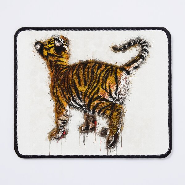 Item preview, Little Tiger Cub Watercolor Portrait, Cute Little Tiger Cub Watercolor Art, Adorable Little Tiger Cub Watercolor, Little Tiger Cub Watercolor Painting designed and sold by Trendymotion.