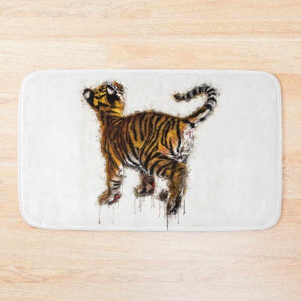 Item preview, Little Tiger Cub Watercolor Portrait, Cute Little Tiger Cub Watercolor Art, Adorable Little Tiger Cub Watercolor, Little Tiger Cub Watercolor Painting designed and sold by Trendymotion.