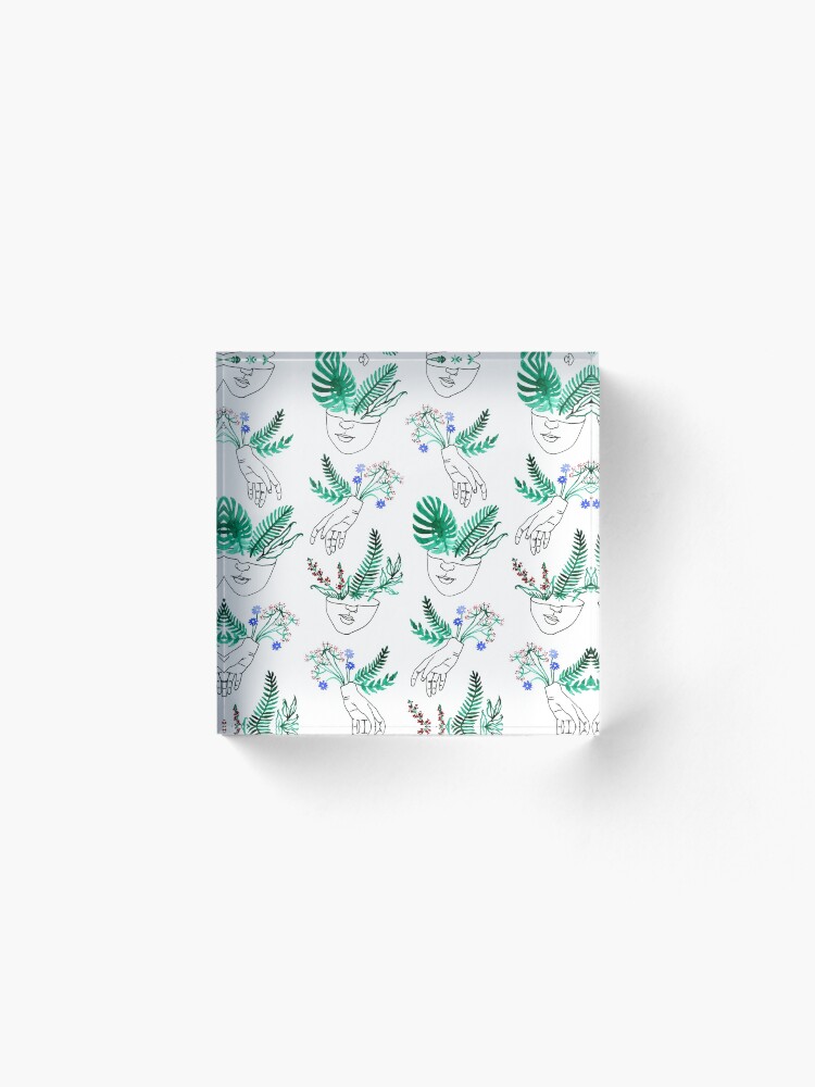 Alternate view of Flora y fauna Acrylic Block
