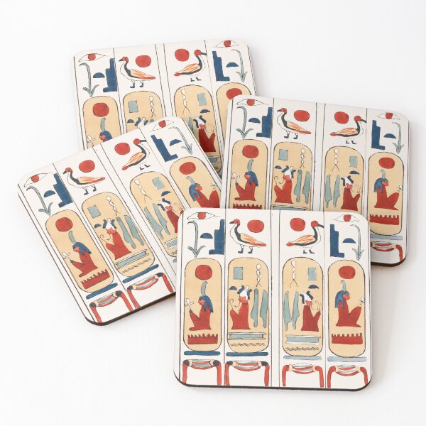 Item preview, Egyptian Hieroglyphs, Hieroglyphics, Hieroglyphics translated	 designed and sold by ABIR ILLUSTRATION.