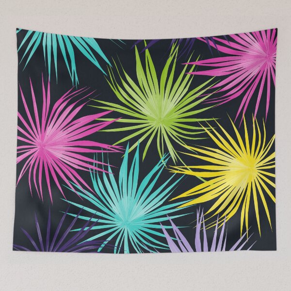 Item preview, Dushi Fan Palm Bliss 80s #1 #tropical #decor #art  designed and sold by Anita's & Bella's Art.