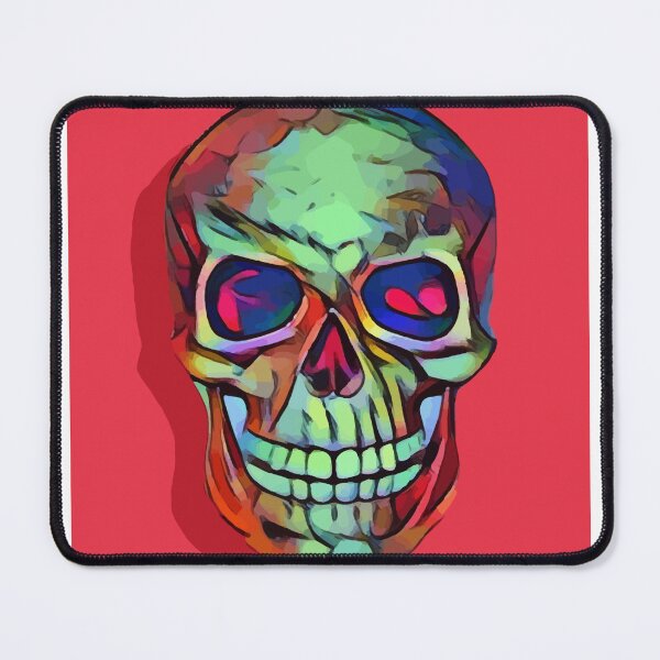 Item preview, Beautiful Artistic Skull Red Background designed and sold by CreativeCranium.