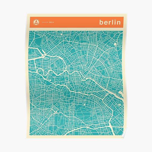 BERLIN KARTE Poster