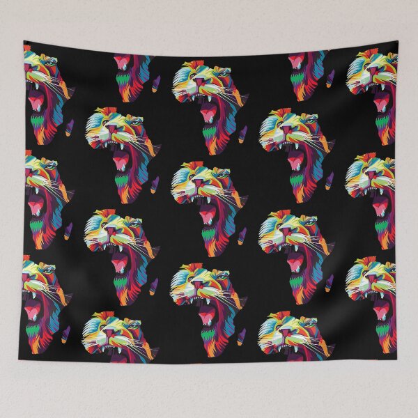Item preview, Africa Map Lion Safari Savanna Wild Animal Africa designed and sold by danielles79.