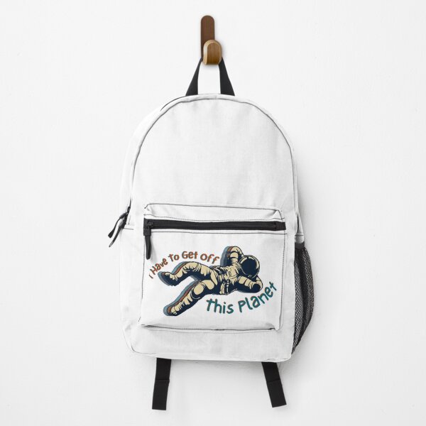 Item preview, I have to get off this planet with chilling astronaut in Retro Colors designed and sold by allyzza.