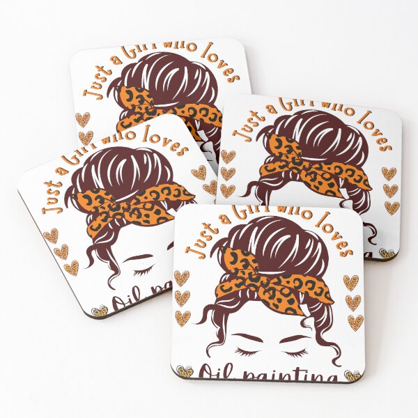 Item preview, Copy of Just a Girl Who Loves Oil Painting designed and sold by spaceopy.