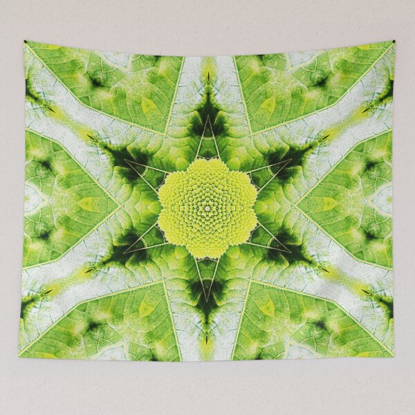 Item preview, NICE  ABSTRACT PAINTED GEOMETRIC ART BREADFRUIT PATTERN WITH LEAVES. designed and sold by Ralek.