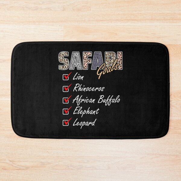 Item preview, African Big Five Safari Vacation Goals designed and sold by danielles79.