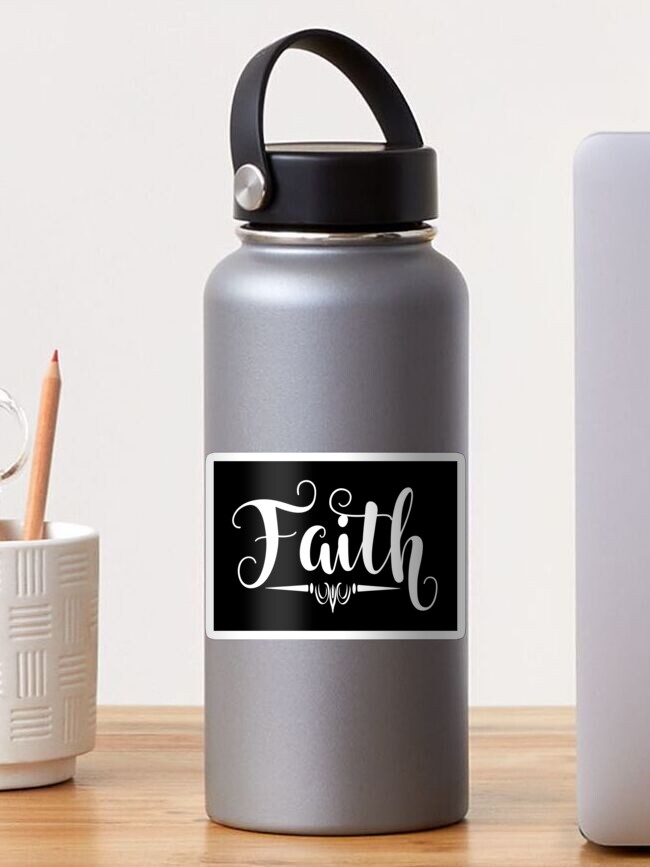 Cursive Faith Sticker