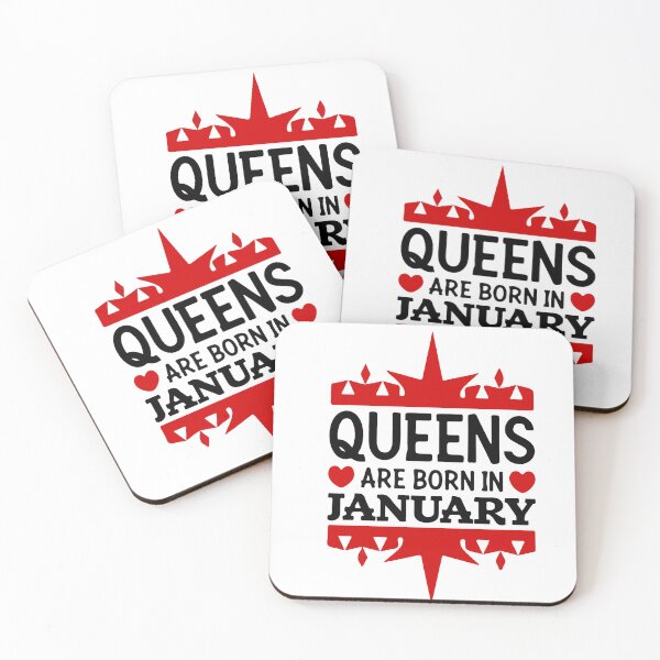 Item preview, Queens Are born in January Illustration  designed and sold by CartheArtwork.