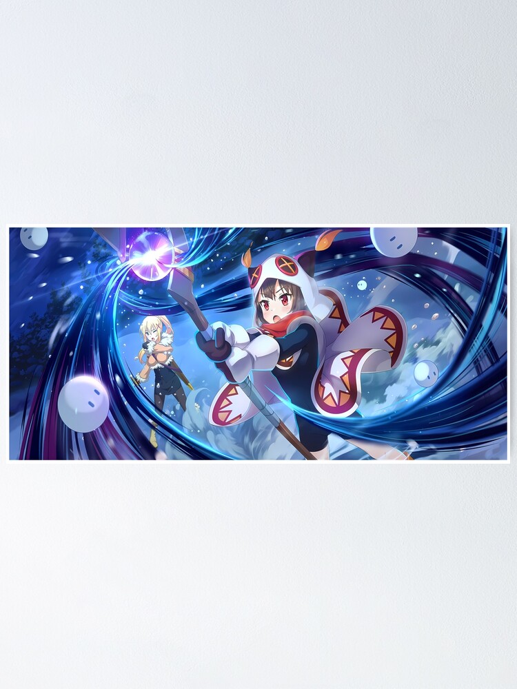 Konosuba Aqua Darkness Megumin Satou Kazuma Wall Scroll