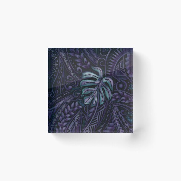 Item preview, Artboard - Hawaiian - Samoan - Polynesian 3686 DeepBlue designed and sold by sunnthreads.