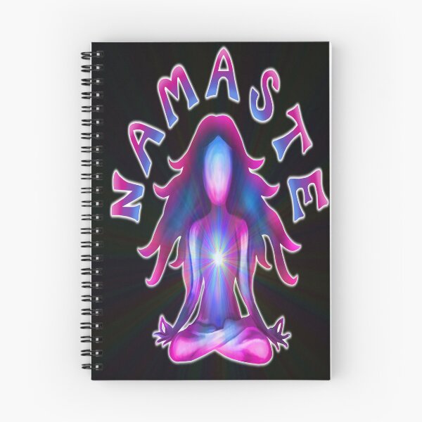 Item preview, Namaste Psychedelic Yoga Silhouette designed and sold by Deborah Camp.