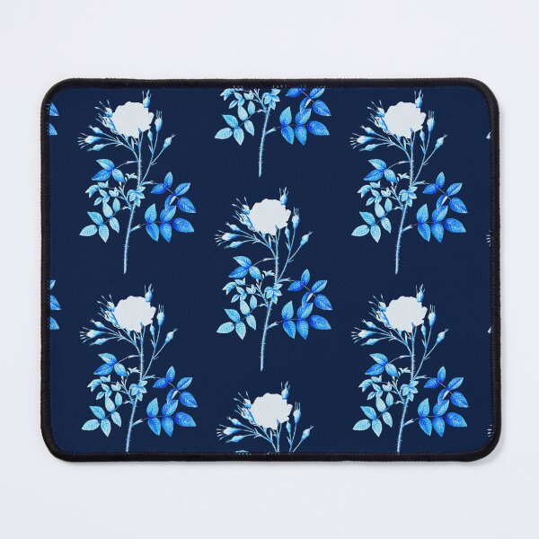 Item preview, Rose of Rosenberg Flower, Alternative Illustration - Blue and White Rose designed and sold by DaphneKstudio .