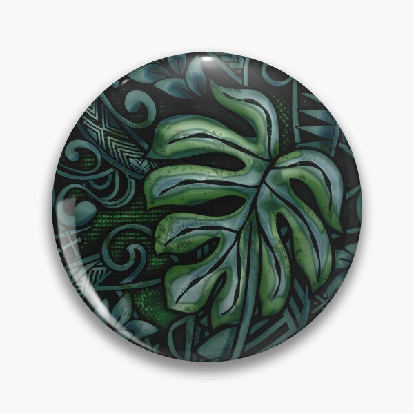 Item preview, Teal Jungle Grunge - Hawaiian - Samoan - Polynesian 3687 DeepBlue designed and sold by sunnthreads.