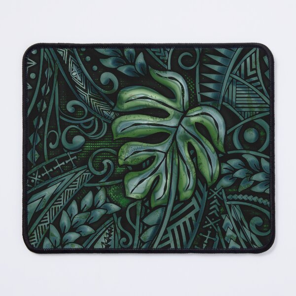 Item preview, Teal Jungle Grunge - Hawaiian - Samoan - Polynesian 3687 DeepBlue designed and sold by sunnthreads.