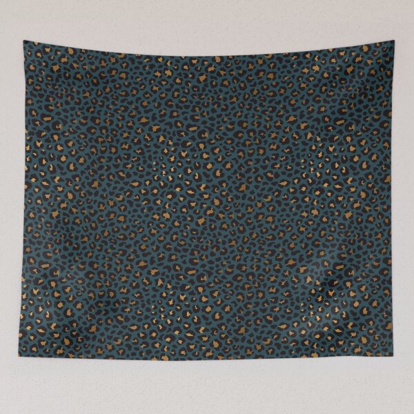 Item preview, Golden Blue Leopard Pattern Luxurious designed and sold by gpsapparel.