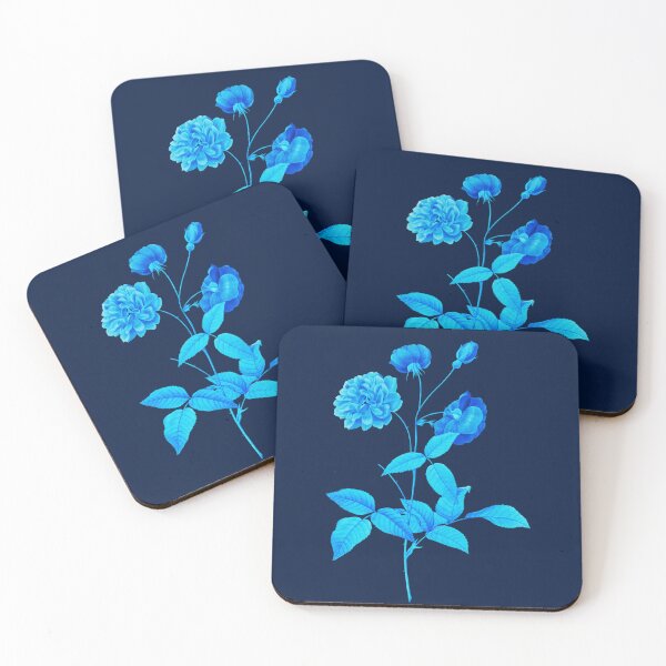 Item preview, China Rose Flower, Alternative Illustration - Blue Rose designed and sold by DaphneKstudio .