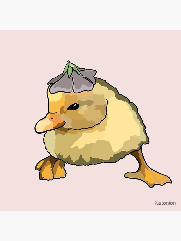 chibird — Flower-hat duck believes good things are coming