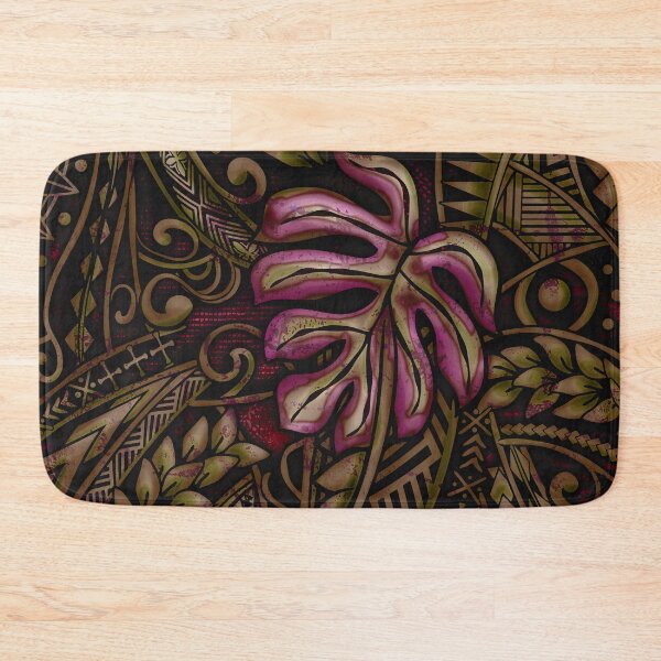 Item preview, Golden Tribal Jungle  - Hawaiian - Samoan - Polynesian 3688 ArtBoard designed and sold by sunnthreads.