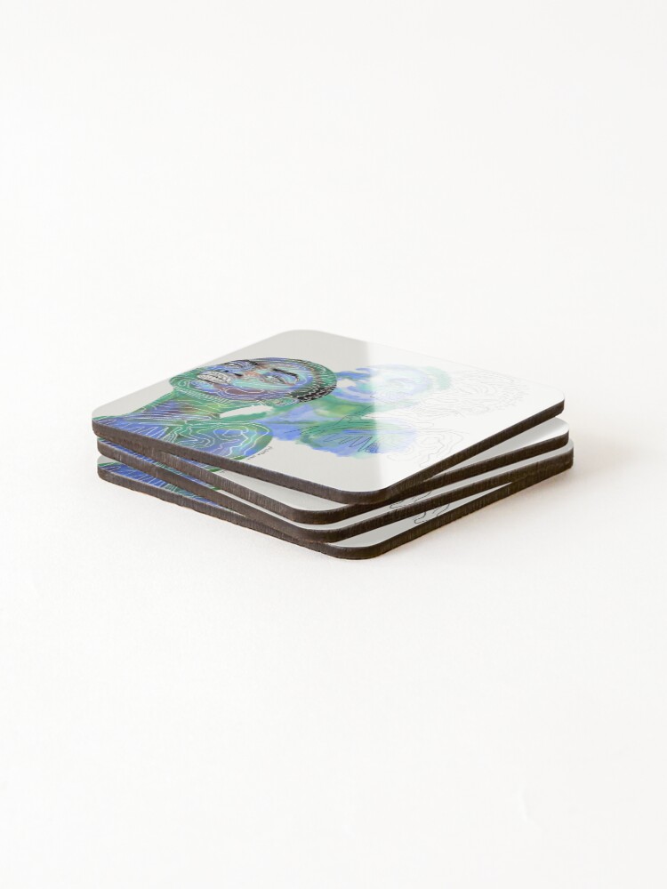 Thumbnail 4 of 5, Coasters (Set of 4), Disassociated: Part #1 designed and sold by Itslydsart.