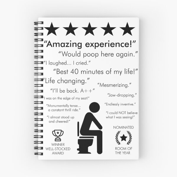 Item preview, Funny Bathroom Unforgettable Experience Would Poop Here Again WHITE designed and sold by kwiebe34.