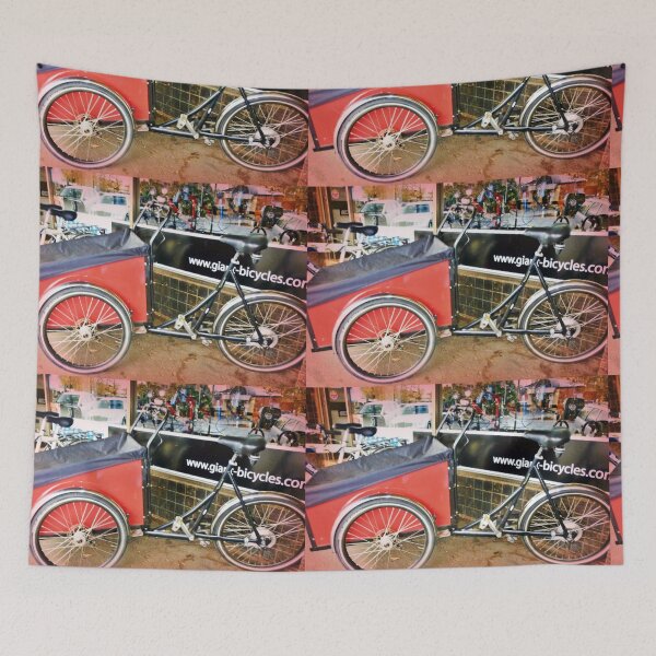 Item preview, Carrier 3 wheel Cycle outside Bicycle Shop designed and sold by EdsMum.