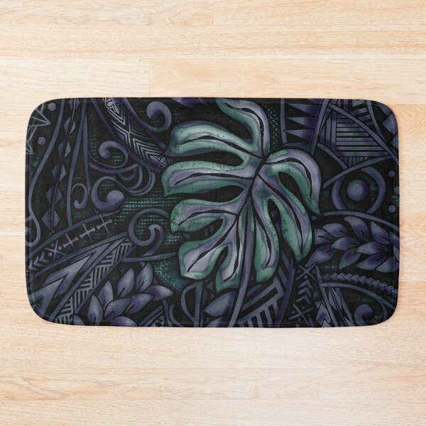 Item preview, Blue Jungle Grunge - Hawaiian - Samoan - Polynesian 3690 ArtBoard designed and sold by sunnthreads.
