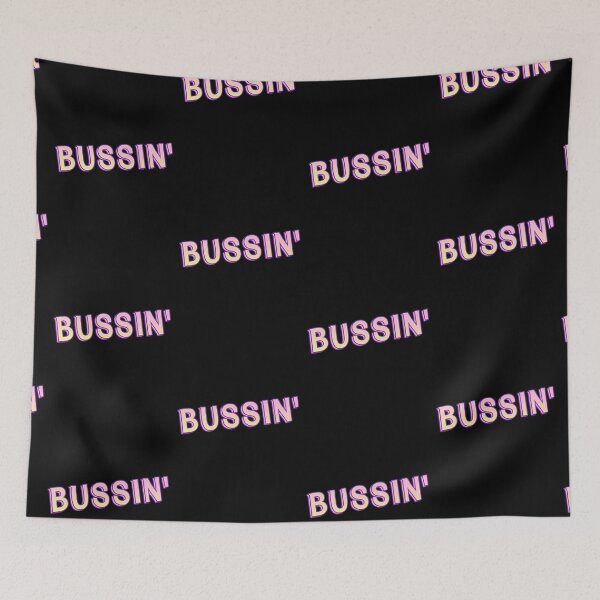 Item preview,   bussin' gen z meme phrase pink and purple designed and sold by Captain-Jackson.