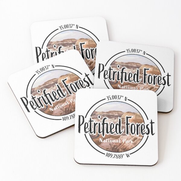 Item preview, Petrified Forest Design with Latitude and Longitude designed and sold by Redneck Designs.