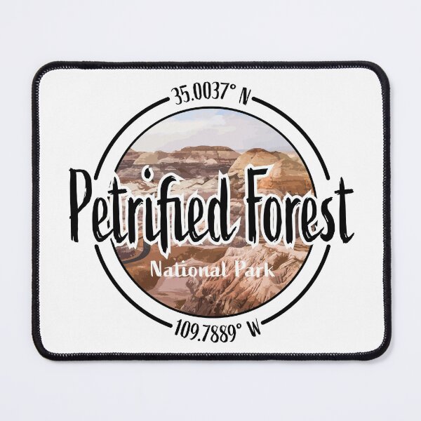 Item preview, Petrified Forest Design with Latitude and Longitude designed and sold by Redneck Designs.