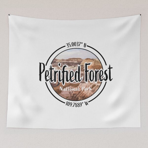 Item preview, Petrified Forest Design with Latitude and Longitude designed and sold by Redneck Designs.