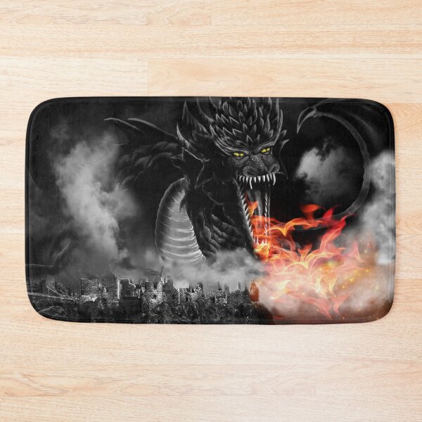 Item preview, Celtic Castle Dragon Flame in the Black and White Moonlight designed and sold by Kim Andrews.