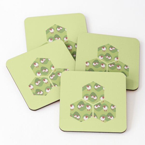 Item preview, Sheep Hex Trio designed and sold by artandboardgame.