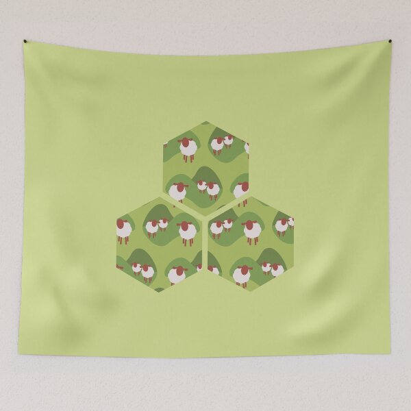 Item preview, Sheep Hex Trio designed and sold by artandboardgame.