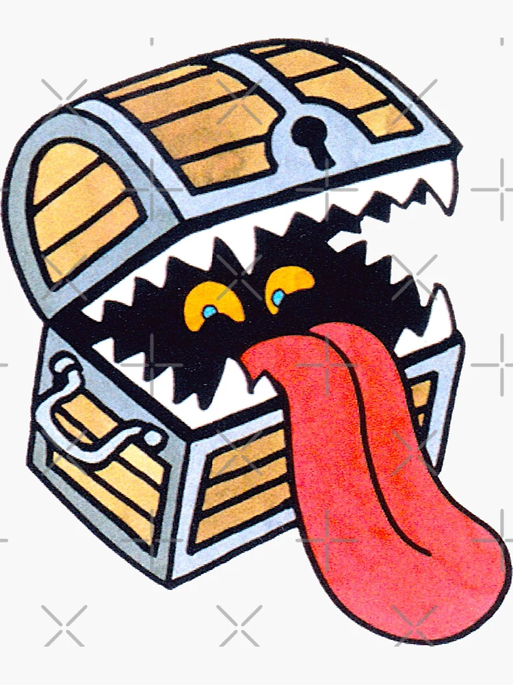 Mimic Chest Sticker – Level 1 Gamers