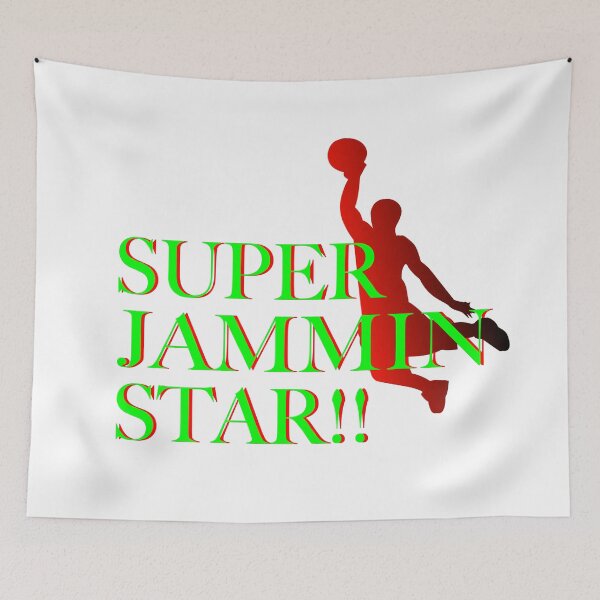 Item preview, Super Jamming Star Flying Basketball Graphic designed and sold by EdwardMonet.