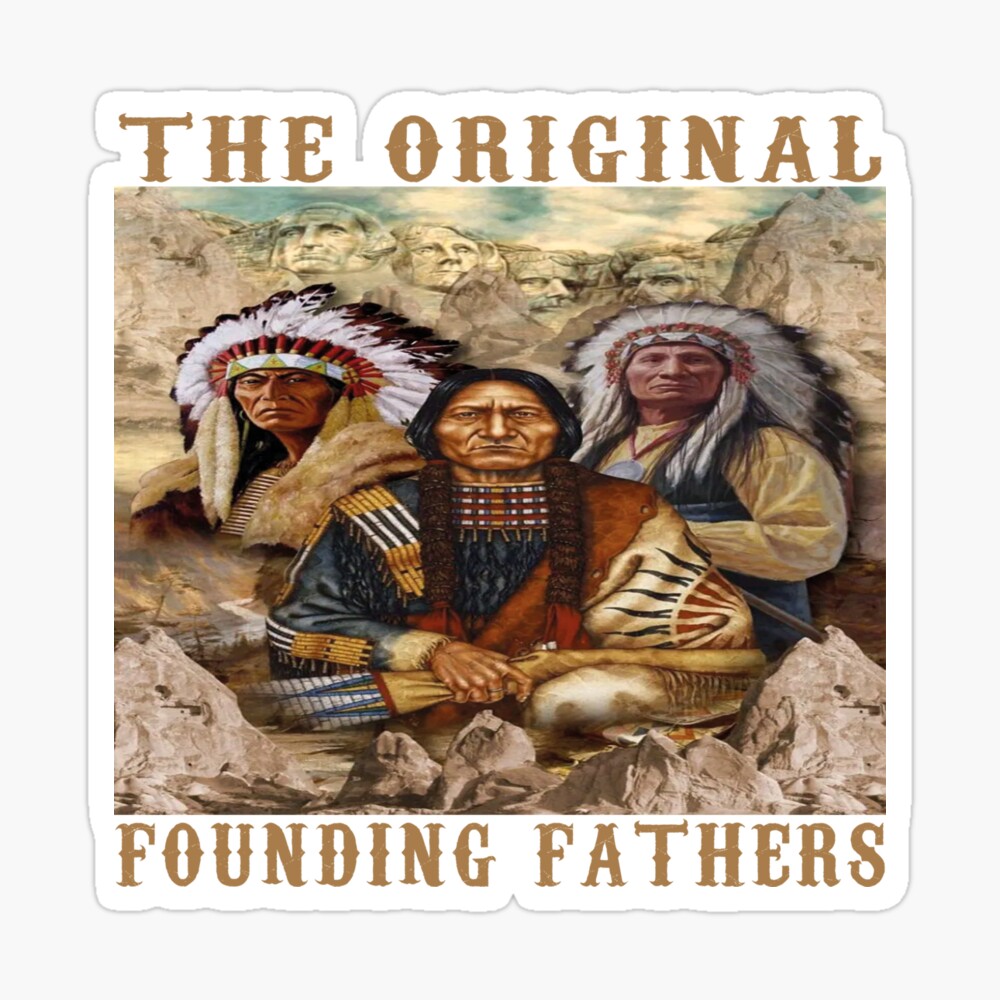 Native American the original founding fathers poster - Bassetshirt