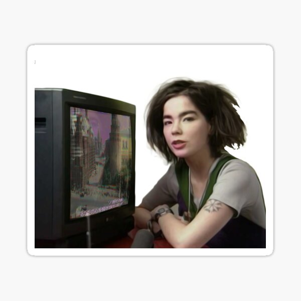 Bjork Singer 90s Gift Fan 11 Sticker