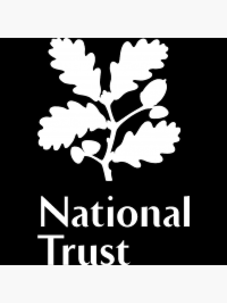 "National Trust logo not English Heritage in white" Poster for Sale by TheDumpGang Redbubble